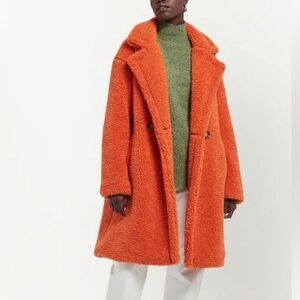 APPARIS Anouck faux shearling coat vibrant size M